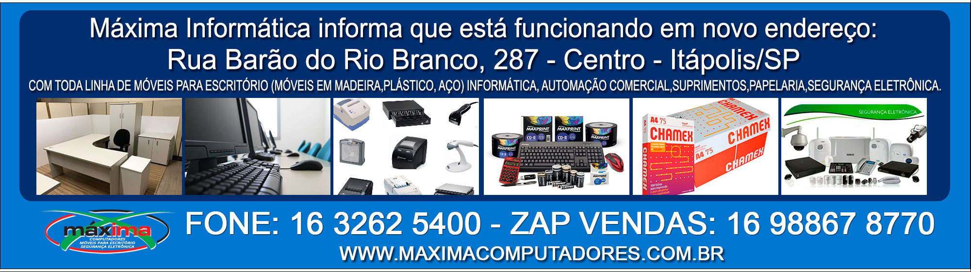 Máxima - Novo Endereço